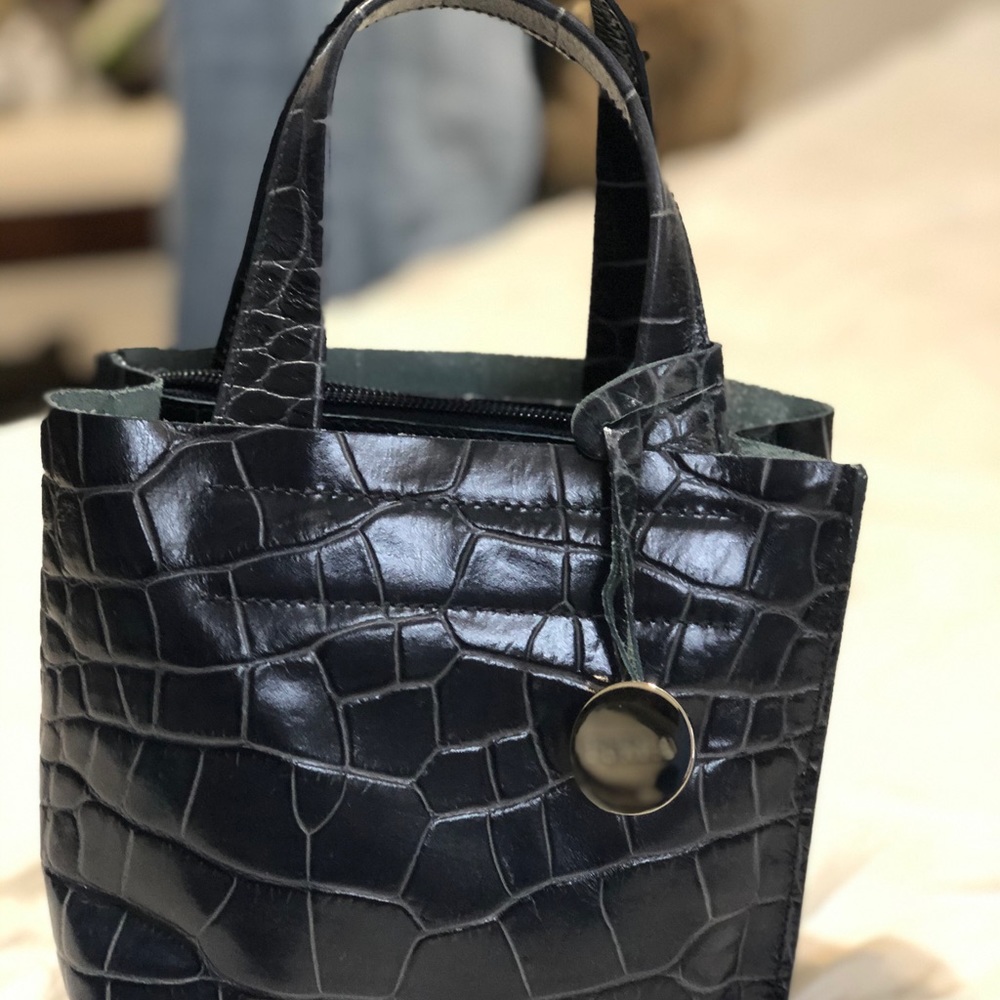 Small Blue Croc miss leather Furla